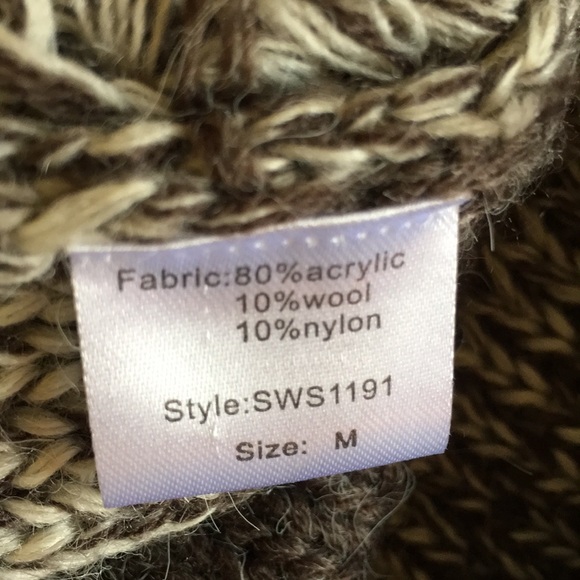 Elan striped and fringed open wrap sweater - Picture 8 of 8